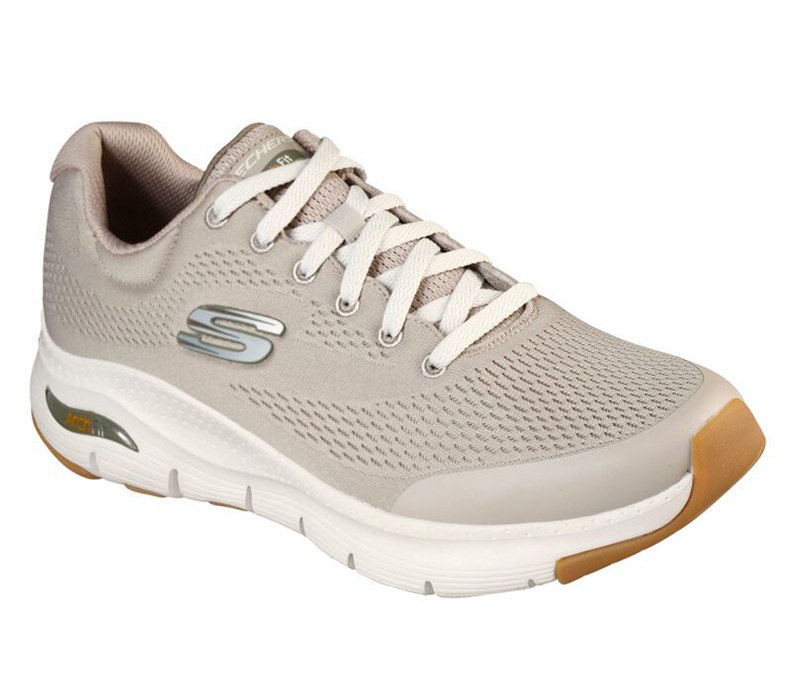 Skechers Herr Beige Sneakers - Arch Fit - Sverige (OSIWD-1749)